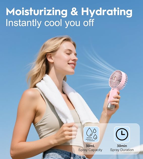 Portable Mini Misting Fan