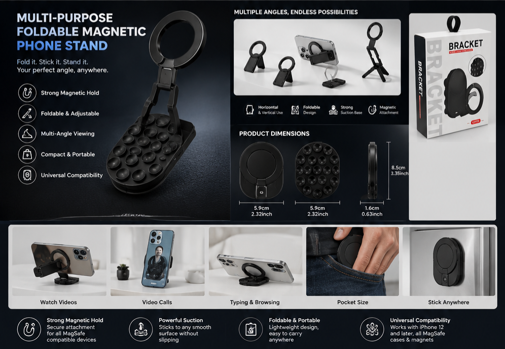 Magnetic Suction Phone Bracket