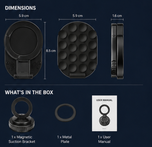 Magnetic Suction Phone Bracket